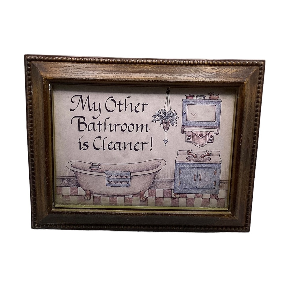 Funny Bathroom Sign Wall Decor